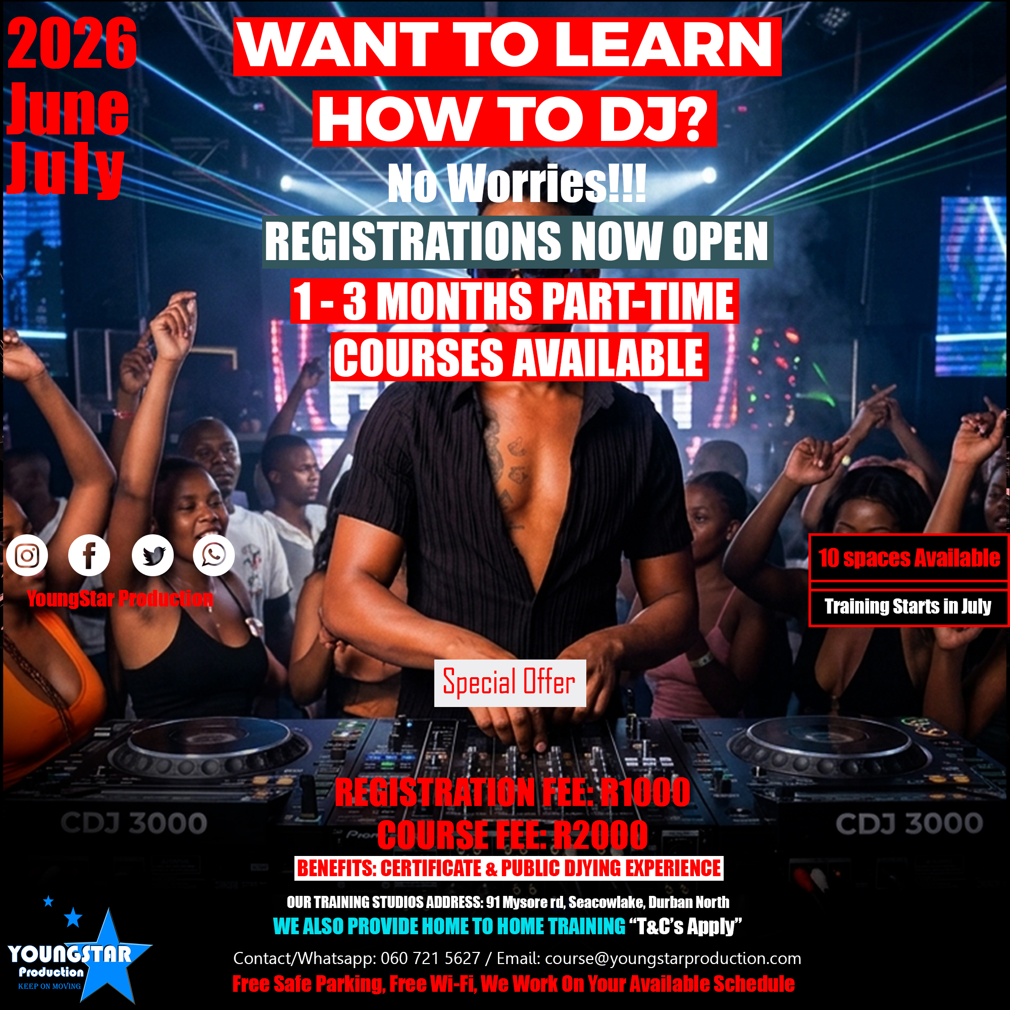 2026 DJ Course Flyer